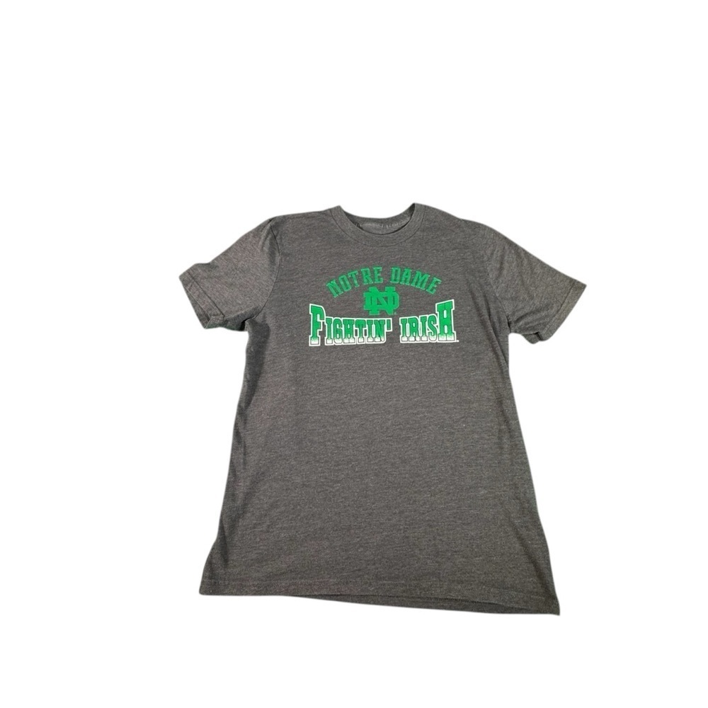 Notre Dame Fighting Irish Youth T-Shirt Size L 14/16 Gray GEN2 NCAA Tee